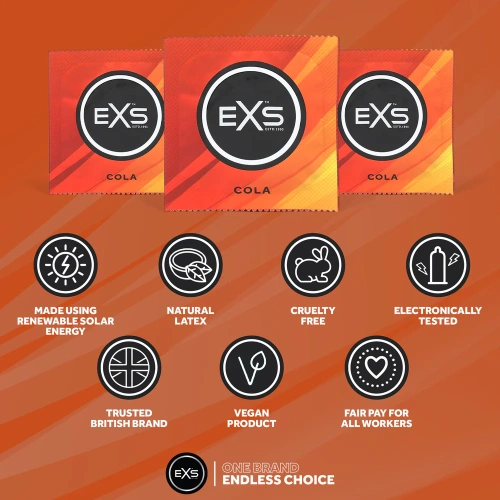 Ароматизированный презерватив - EXS Cola Flavour Condom, 1 шт