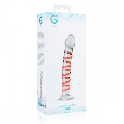 Gildo Glass Dildo No. 15 скляний ділдо, 17.5х2.8 см - купити в Києві, Україні