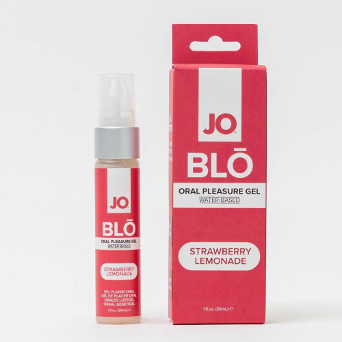 Гель для оральных ласк JO BLO Strawberry Lemonade, 30 мл (клубничный лимонад)