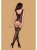Obsessive F231 - Бодистокинг с ажурным узором, S-L (чёрный)