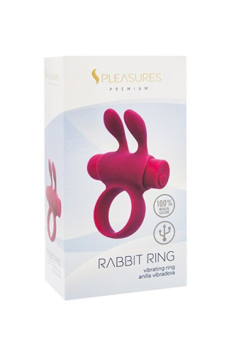Эрекционное виброкольцо S Pleasures Premium Rabbit Ring