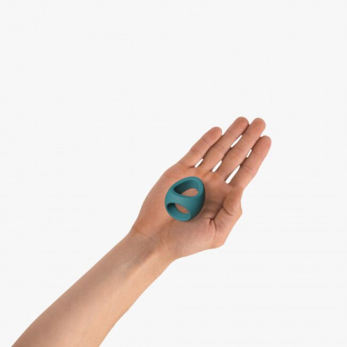 Love To Love Flux Ring Black Teal Me - эрекционное кольцо двойное, 3 см. (бирюзовое)