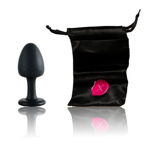 Dorcel Geisha Plug Ruby M анальная пробка со смещенным центром тяжести и кристаллом, 8х3.2 см (красный)