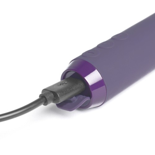 Je Joue Classic Bullet Vibrator Purple - минивибратор с фиксацией на палец, 9х2,4 см. (пурпурный)