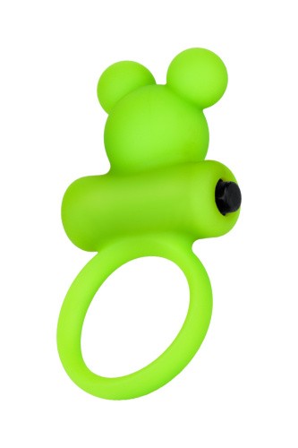 A-Toys By Toyfa - виброкольцо с ушками, 6х3 см (зеленый)