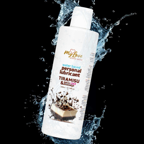 2в1 лубрикант и массажный гель - MyLove Aroma Series Intim&Massage Tiramisu, 300 мл