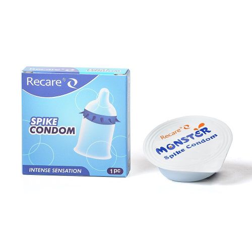 Насадка на член Recare Spike Condom Blue (с шипами)