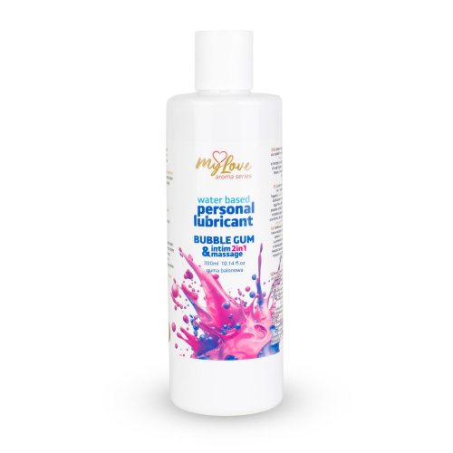 2в1 лубрикант и массажный гель - MyLove Aroma Series Intim&Massage Bubble Gum, 300 мл