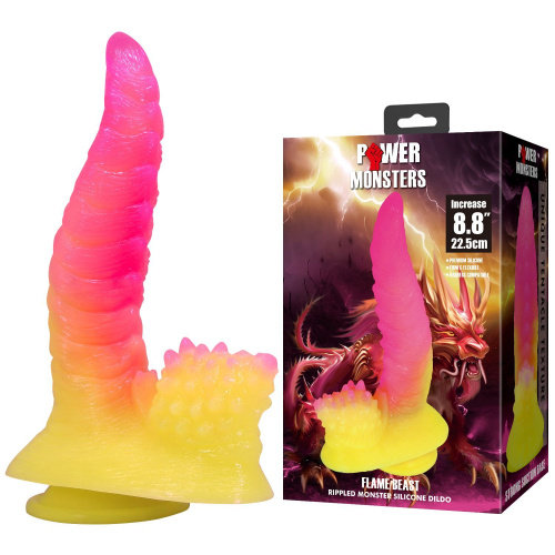 Фантазийный фаллоимитатор Power Monsters Flame Beast 