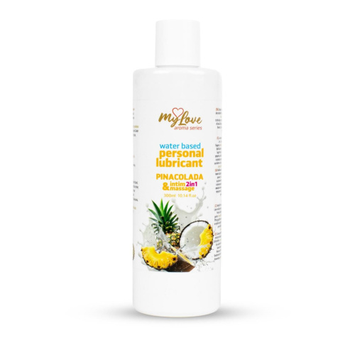 2в1 лубрикант и массажный гель - MyLove Aroma Series Intim&Massage Pinacolada, 300 мл