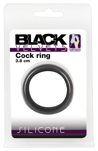 Black Velvets Cock Ring - Эрекционное кольцо, 3.8 см (черный)