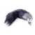 Boss Fox TAIL Black XXL -Анальная пробка с хвостом, 9х4 см (чёрный)