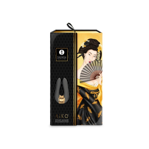 Shunga - Aiko Intimate Massager - Вибромассажер, 10.8х6.5 см (черный)