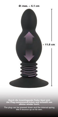 Orion Bouncing Plug анальная пробка с толчковыми движениями, 11.8х4.1 см