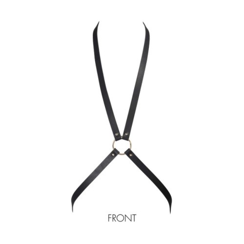 Bijoux Indiscrets MAZE - 8 Harness - Портупея перекрещенная на груди, OS (чёрный)
