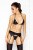 Passion Capri Set - Комплект білизни під латекс: бюстгальтер, пояс для панчох та стрінги, XXL/XXXL (чорний) - купити в Києві, Україні