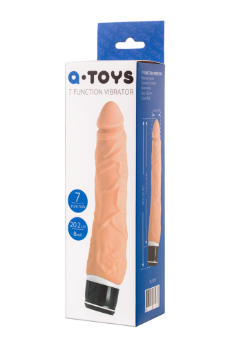 Toyfa A-Toys Multi-Speed - Реалистичный вибратор, 20.2х3.8 см