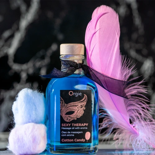 Orgie Lips Massage Kit Cotton Candy - массажное масло сахарная вата, 100 мл