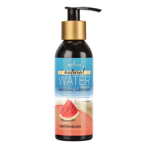Sensuva Natural Water-Based Watermelon - Ароматизированная смазка на водной основе,125 мл (арбуз)