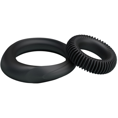 Baile Ring Manhood Black - Набір ерекційних кілець, 2 шт - купити в Києві, Україні