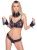 БДСМ набор Bad Kitty Bondage Set Frill наручники и ошейник с поводком