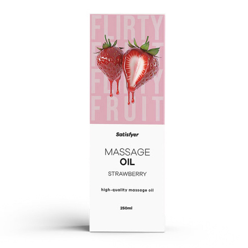 Массажное масло Satisfyer Massage Oil, 250 мл (клубника)
