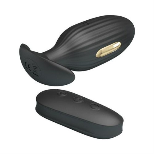 Pretty Love Electric Shock Massager - Анальная пробка с вибрацией и электростимуляцией, 9.2х3.4 см