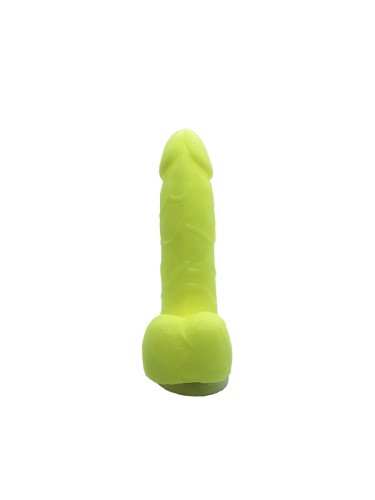Чистый Кайф Yellow size S - Крафтовое мыло-член с присоской, 12х2,6 см (желтый)