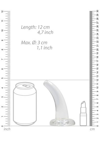 Фаллоимитатор RealRock Non Realistic Dildo with Suction Cup 4,5',11,5 см