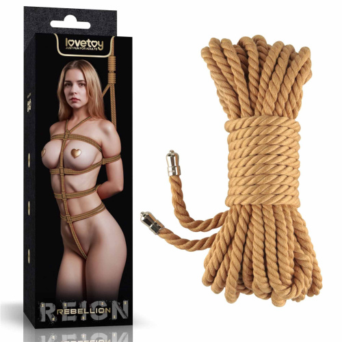 Веревка для связывания LoveToy Rebellion Reign Natural Bondage Rope, 10 м