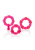 California Exotic Novelties - Red Magic C-Rings - Набор эрекционных колец, 3 шт California Exotic Novelties - Red Magic C-Rings - Набор эрекционных колец, 3 шт