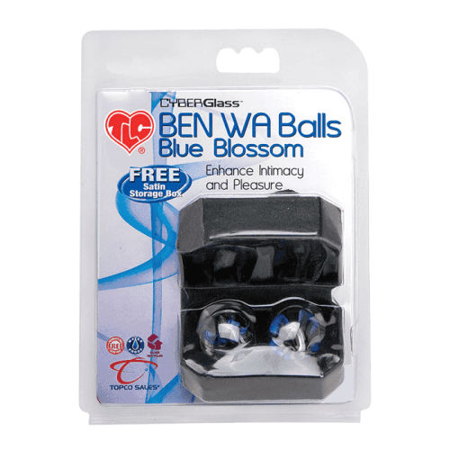 Topco Sales TLC CyberGlass Ben Wa Balls - Вагинальные шарики стеклянные (жёлтые)