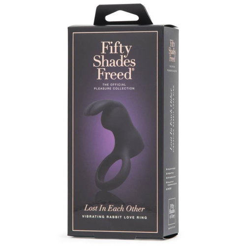 Fifty Shades Freed Lost in Each Other - виброкольцо с зайчиком, 7.6х3.1 см (фиолетовый)