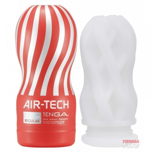 Tenga Air-Tech Regular мастурбатор з аеростимуляцією і всмоктуючим ефектом, 15. 5х6. 9 (червоний) - купити в Києві, Україні