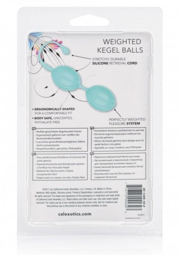 Вагинальные шарики Weighted Kegel Balls (голубой)