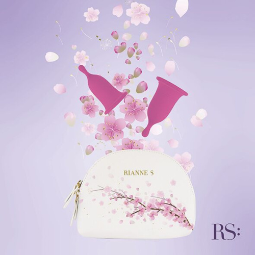 RIANNE S Femcare Cherry Cup - 2 менструальні чаші розмір S та M у косметичці - купити в Києві, Україні