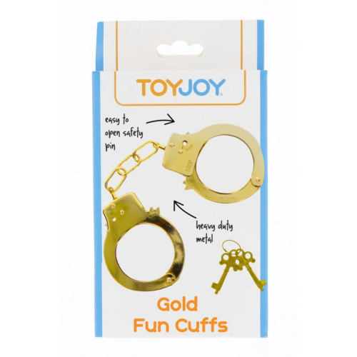 Toy Joy Gold Fun Cuffs - Наручники металеві (золотисті) - купити в Києві, Україні
