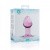 Gildo Pink Glass Buttplug No. 27 розовая анальная пробка из стекла, 8.5х4.3 см