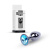 Металлическая анальная пробка B-Series Jewellery Dark Silver Plug - размер S