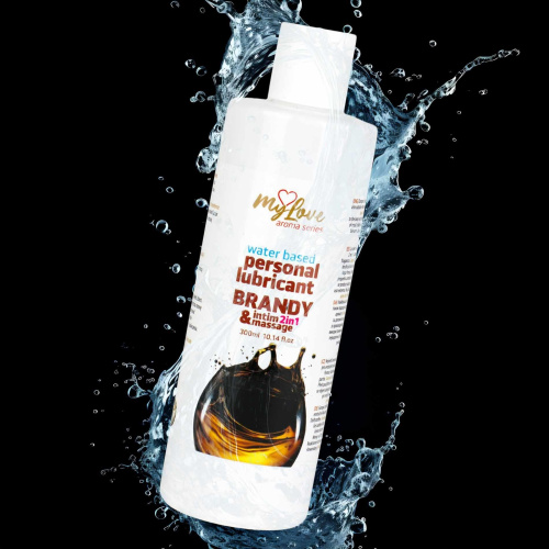 2в1 лубрикант и массажный гель - MyLove Aroma Series Intim&Massage Brandy, 300 мл
