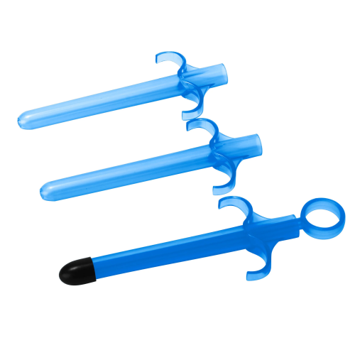 Trinity Vibes Lube Launcher (Set Of 3) - набор из 3 шприцов для лубрикантов, 8.9х1.27 см (голубой)