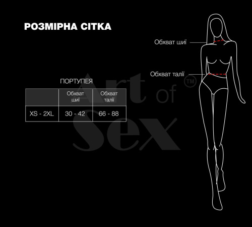 Женская портупея Art of Sex - Milana, XS-2XL черная