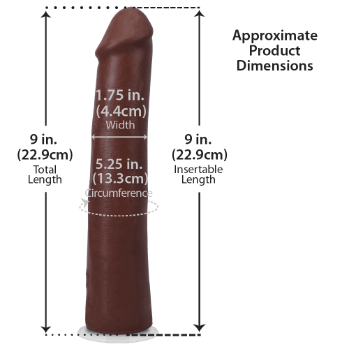 Фалоімітатор Doc Johnson The Realistic Cock ULTRASKYN 9 Inch, 22,9 см - купити в Україні | Секс шоп SEX-SHOP.ua