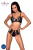 Passion TASMINA SET - Комплект белья с уникальным узором, S/M (черный) Passion TASMINA SET - Комплект белья с уникальным узором, S/M (черный)