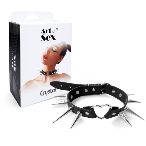 Чокер из натуральной кожи Art of Sex Crystal