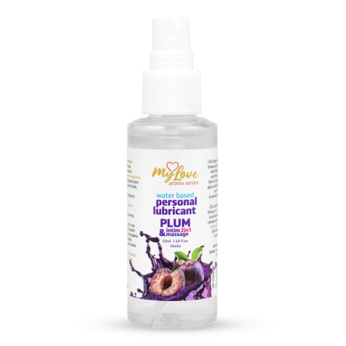 2в1 лубрикант та масажний гель - MyLove Aroma Series Intim&Massage Plum, 50 мл - купити в Україні | Секс шоп SEX-SHOP.ua