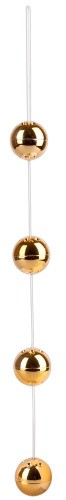 You2Toys Golden Beads - Шарики вагинальные золотые, 3 см.