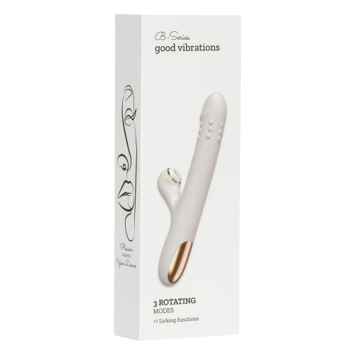 Вибратор кролик B - Series Fox Silicone Vibrator 3 функции вращения, 7 лизания
