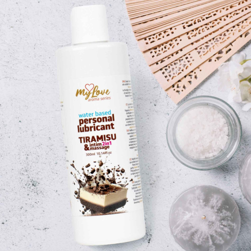 2в1 лубрикант и массажный гель - MyLove Aroma Series Intim&Massage Tiramisu, 300 мл