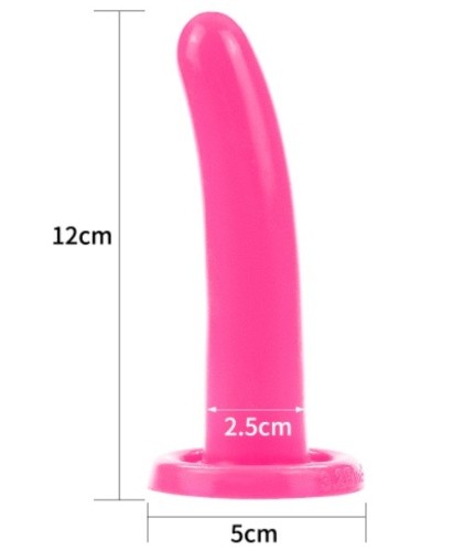 Silicone Holy Dong Small Pink 4.5" - Фаллоимитатор, 12 см (розовый)